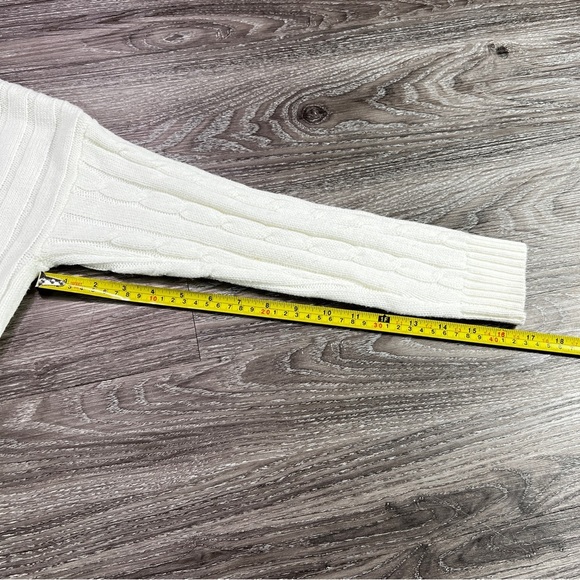 Rue 21 White Cable Knit Sweater with Black Stripes - Picture 4 of 4